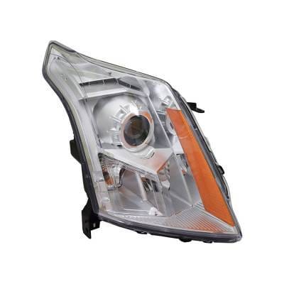 Headlight Assembly Right Passenger Side Compatible With 2014-2016 Cadillac Srx Halogen Clear Lens