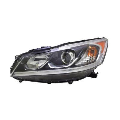 Headlight Assembly Left Driver Side Compatible With 2016-2017 Honda Accord Lx Sedan Halogen Clear thumbnail 2