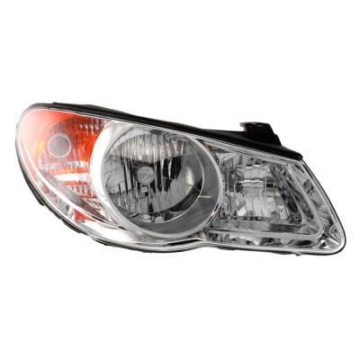Headlight Assembly Right Passenger Side Compatible With 2007-2009 Hyundai Elantra Halogen H11 Hb3
