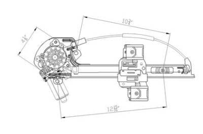 New Rear Right Window Regulator Compatible With 00-05 Buick Le Sabre Gm1551106 15231244 1552-1450R thumbnail 3