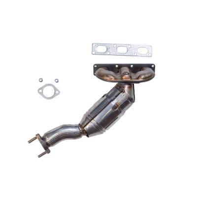 Rear Direct-Fit Cat Converter Compatible With 2001-2003 Bmw 530I X5 3.0L I6 Dohc 24V Replaces Bmw