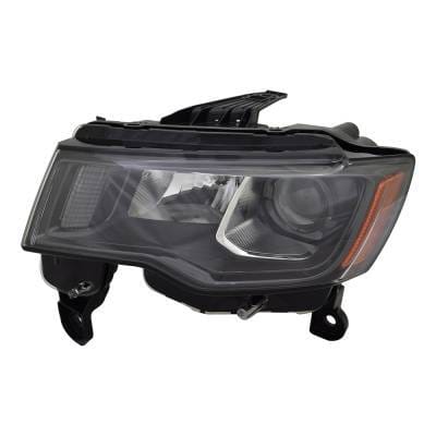 Headlight Assembly Left Driver Side Compatible With 2017-2021 Jeep Grand Cherokee Limited Lujo Sport