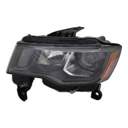Headlight Assembly Left Driver Side Compatible With 2017-2021 Jeep Grand Cherokee Limited Lujo Sport