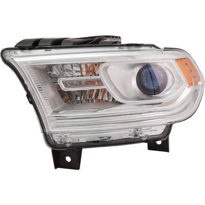 Headlight Compatible With 2016-2020 Dodge Durango 3.6L 5.7L V6 Hellcat Left Driver Side Halogen thumbnail 3