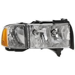 Headlight Compatible With 1999-2002 Dodge Ram 1500 Ram 2500 Ram 3500 3.7L 4.7L V6 Ekg Eva Eza Right
