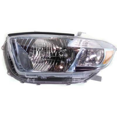Headlight Compatible With 2008-2010 Toyota Highlander 2.7L 3.5L I4 Left Driver Side Halogen