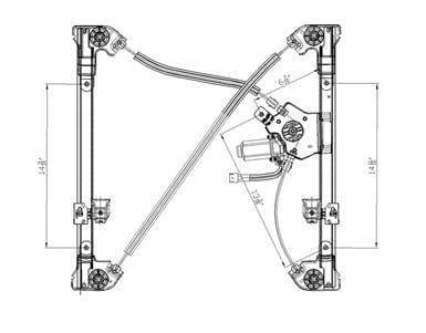 New Front Right Window Regulator Compatible With 04-05 Ford F-Series Fo1351160 741-431 6653980 thumbnail 5