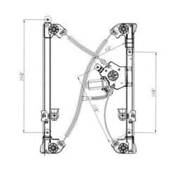 New Front Right Window Regulator Compatible With 04-05 Ford F-Series Crew Cab Standard Cab
