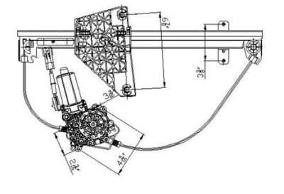 New Rear Left Window Regulator Compatible With 01 02 03 04 Jeep Grand Cherokee Ch1550103 86854 thumbnail 3