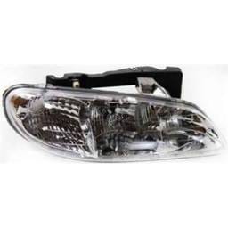 Headlight Compatible With 1996-1998 Pontiac Grand Am Right Passenger Side Replaces 16524658