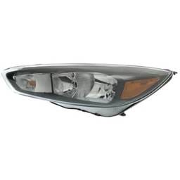 Headlight Compatible With 2015-2018 Ford Focus 2.0L 1.0L I4 Ti-Vct Ecoboost Left Driver Side Halogen