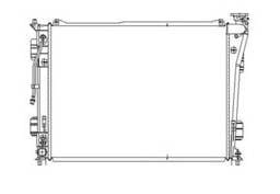 New Radiator Assembly Compatible With Hyundai 11-12 Sonata 2.4L L4 2359Cc W/Automatic Trans 25310