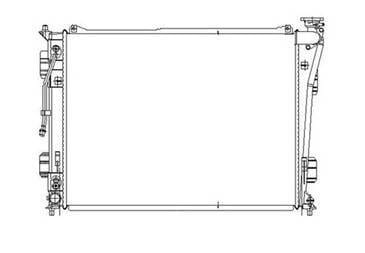 New Radiator Assembly Compatible With Hyundai 11-12 Sonata 2.4L L4 2359Cc W/Automatic Trans 25310
