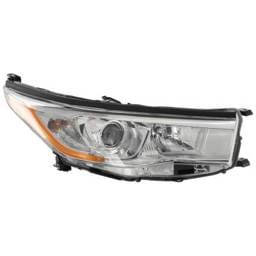 Headlight Compatible With 2014-2016 Toyota Highlander 2.7L 3.5L I4 Right Passenger Side Halogen