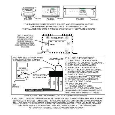New Regulator Harness Compatible With Penntex Powerline Hehr High Amp Alternator External Regulators thumbnail 15
