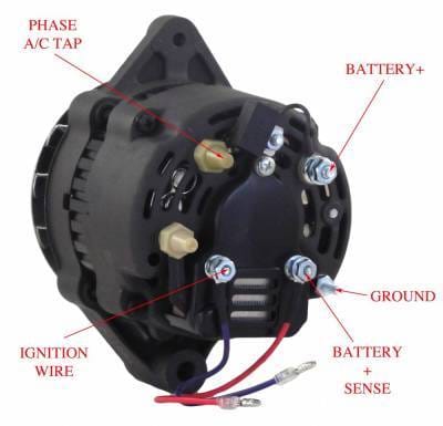 New Alternator Compatible With Glenwood Marine Inboard Various Models 388501 110-269 110-515 thumbnail 4