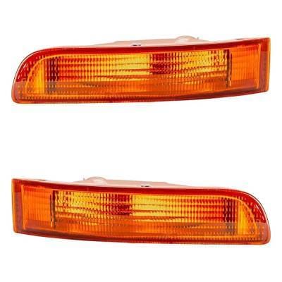 New Pair Of Front Turn Signal Lights Compatible With Nissan Maxima Gle Sedan 1995-1999 By Part thumbnail 7