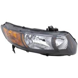 Headlight Compatible With 2006-2009 Honda Civic 1.8L 2.0L I4 R18a1 K20z3 Right Passenger Side