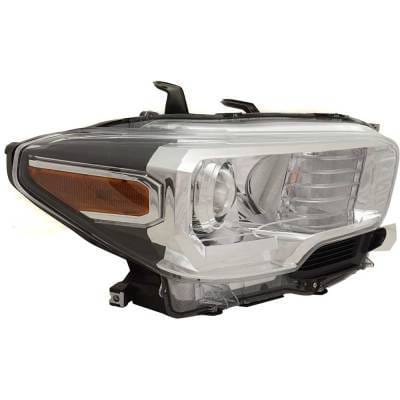 Headlight Compatible With 2019-2023 Toyota Tacoma 2.7L 3.5L I4 Right Passenger Side Halogen thumbnail 3
