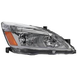Headlight Compatible With 2003-2007 Honda Accord 2.4L 3.0L I4 K24a4/K24a8 J30a4/J30a5 Right