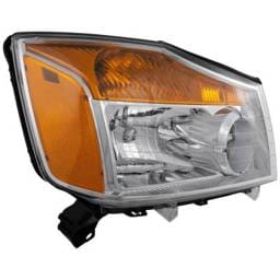 Headlight Compatible With 2008-2015 Nissan Titan 5.6L V8 Vk56de Right Passenger Side Halogen