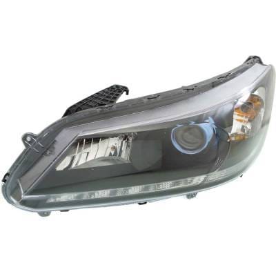 Headlight Compatible With 2014-2015 Honda Accord 2.4L 3.5L I4 K24w J35y Lfa Left Driver Side Halogen thumbnail 5