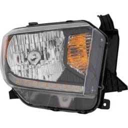 Headlight Compatible With 2018-2021 Toyota Tundra 4.0L 4.6L V6 Right Passenger Side Halogen