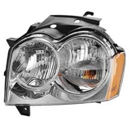 Headlight Compatible With 2005-2007 Jeep Grand Cherokee 3.7L 4.7L V6 Powertech Left Driver Side