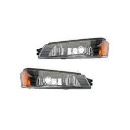 New Pair Of Turn Signal Lights Compatible With Chevrolet Avalanche 2500 15077337 Gm2521184 Gm2520184
