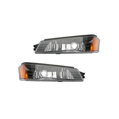 New Pair Of Turn Signal Lights Compatible With Chevrolet Avalanche 2500 15077337 Gm2521184 Gm2520184 thumbnail 2