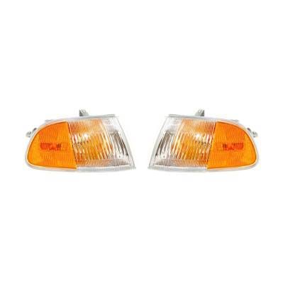 New Pair Of Turn Signal Lights Compatible With Honda Civic 1993-95 Ho2530115 33300-Sr3-A02 thumbnail 2