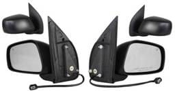 New Door Mirror Pair Compatible With Nissan 05-09 Frontier Power W/Heat Ni1320169 Ns54el Ns54er