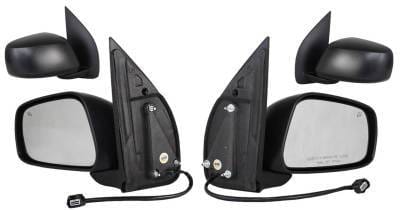 New Door Mirror Pair Compatible With Nissan 05-09 Frontier Power W/Heat Ni1320169 Ns54el Ns54er