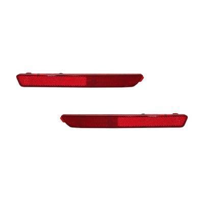 New Pair Of Reflector Light Fits Mazda 3 Hatchback 2004-2009 Ma1184100 Bn8r-51-5L0 Bn8r515m0 thumbnail 2
