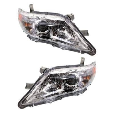 Halogen Headlight Assembly Left Driver Side And Right Passenger Side Compatible With 2010-2011
