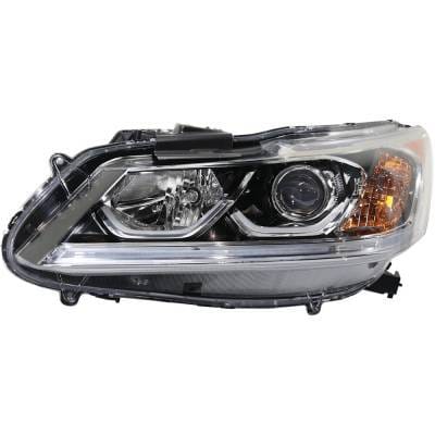 Headlight Compatible With 2017 Honda Accord 2.4L 3.5L I4 K24w J35y Lfa Left Driver Side Halogen