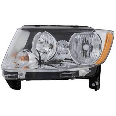 Headlight Compatible With 2011-2013 Jeep Compass 2.0L 2.4L I4 Ecn Ed3 Left Driver Side Halogen thumbnail 3