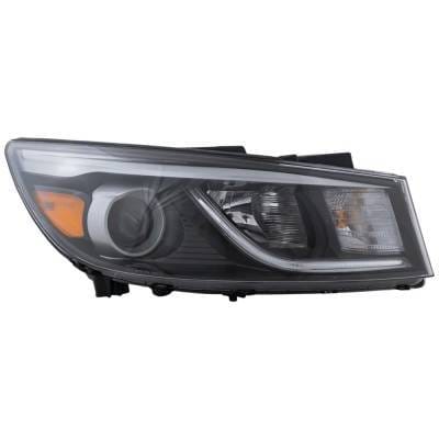 Headlight Compatible With 2015-2018 Kia Sedona 3.3L V6 Right Passenger Side Halogen Repk100195q thumbnail 3