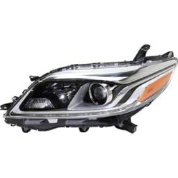 Headlight Compatible With 2015-2020 Toyota Sienna 2.7L 3.5L I4 Left Driver Side Halogen Repty100134q