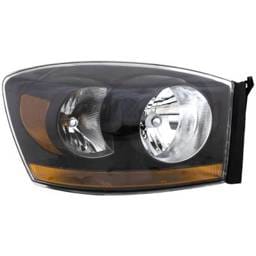 Headlight Compatible With 2006-2009 Dodge Ram 1500 Ram 2500 Ram 3500 3.7L 4.7L V6 Ekg Eva Eza Right