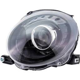 Headlight Compatible With 2012-2019 Fiat 500 1.4L I4 Left Driver Side Halogen Repf103602q 160Hp