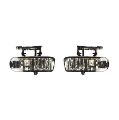 New Fog Light Pair Compatible With Gmc Sierra 1500 1999-2002 10385055 10385054 Gm2593110 Gm2592110