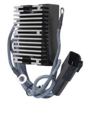 Regulator Rectifier Compatible With Harley-Davidson 74512-00, 745 OEM Black Finish W/ Polished Fins thumbnail 2