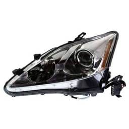 Headlight Assembly Left Driver Side Compatible With 2009-2010 Lexus Is250 Is350 Halogen Clear Lens