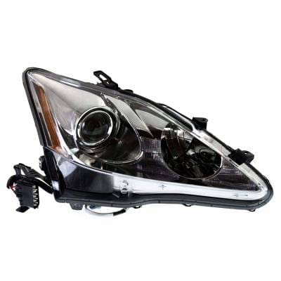 Headlight Assembly Right Passenger Side Compatible With 2009-2010 Lexus Is250 Is350 Clear Lens OEM