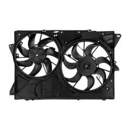 Cooling Fan Assembly Compatible With 1999-2012 Ford Lincoln Flex Titanium Sport Utility Mkt Base
