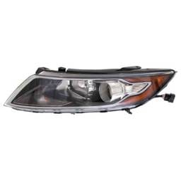 Headlight Assembly Left Driver Side Compatible With 2011-2013 Kia Optima Hybrid Clear Lens OEM