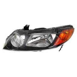 Headlight Assembly Left Driver Side Compatible With 2006-2008 Honda Civic Mugen Si Sedan Civic Lx