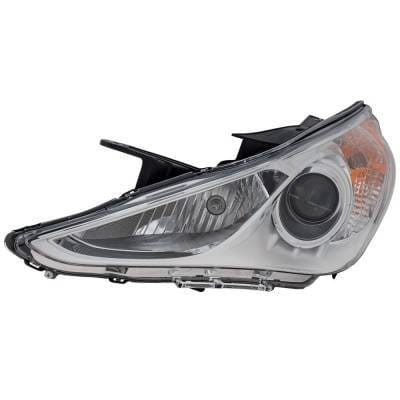 Headlight Compatible With 2011-2014 Hyundai Sonata 2.4L 2.0L I4 Left Driver Side Halogen Reph100132q
