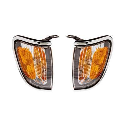 New Pair Of Chrome Back Up Lights Compatible With Toyota Tacoma 01-04 To2520163 8161004080 To2521161 thumbnail 2